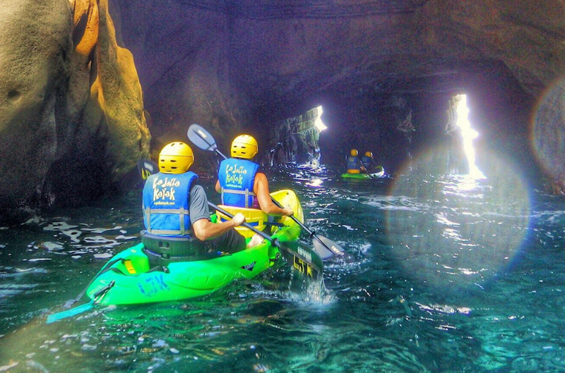 Kayaking in San Diego Caves